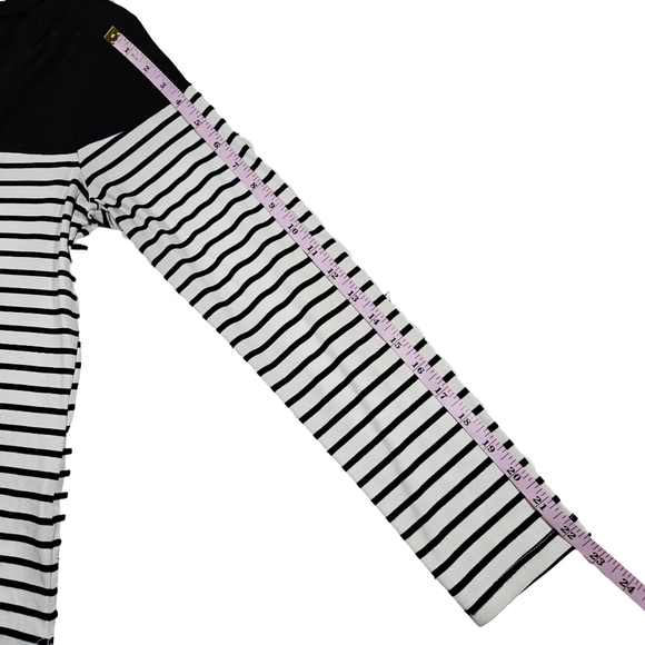 Agaci Long Sleeved Striped Shirt, Size Large, Black/White Stripes - Picture 9 of 10